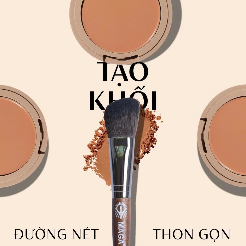 Cọ Trang Điểm Tạo Khối Mặt MAGA Angled Contour Brush MA117