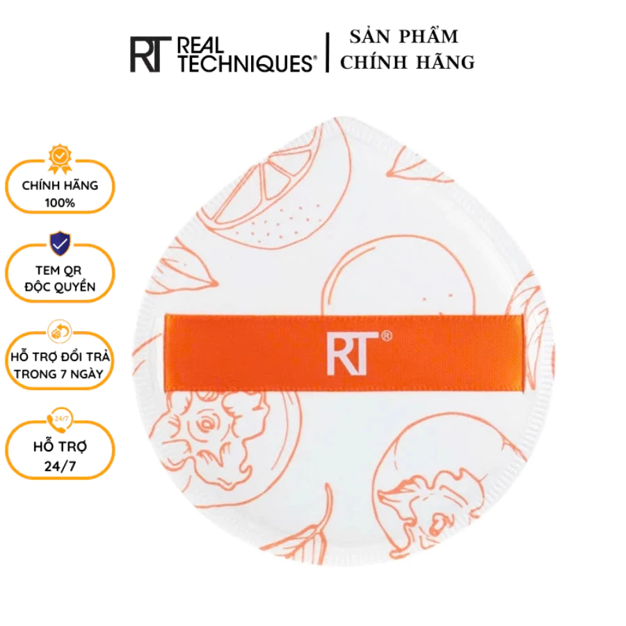 Mút tán nền mềm mại RT Real Techniques Marshmallow White Miracle Complexion 01890   TESTESTE