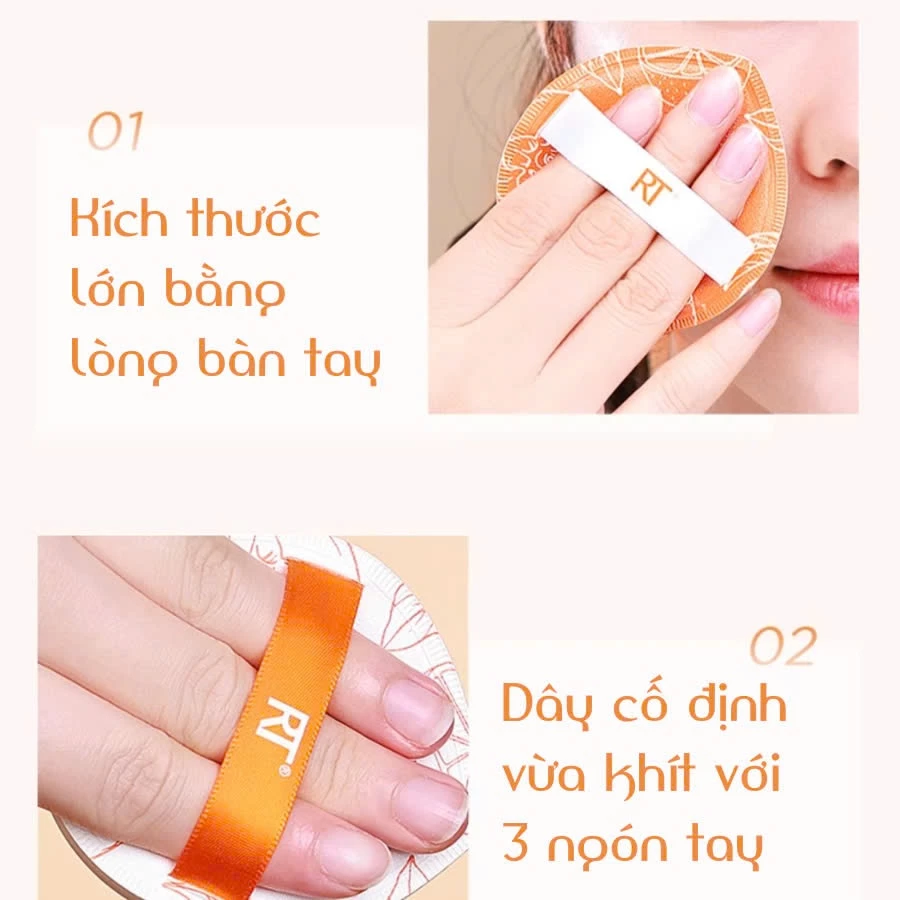 Mút tán nền mềm mại RT Real Techniques Marshmallow White Miracle Complexion 01890   TESTESTE