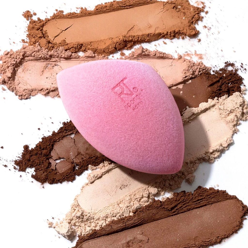 Set 2 Bông Mút Nền và Phủ Màu Hồng Real Techniques Miracle Powder Sponge For Liquid + Powder mask 04157