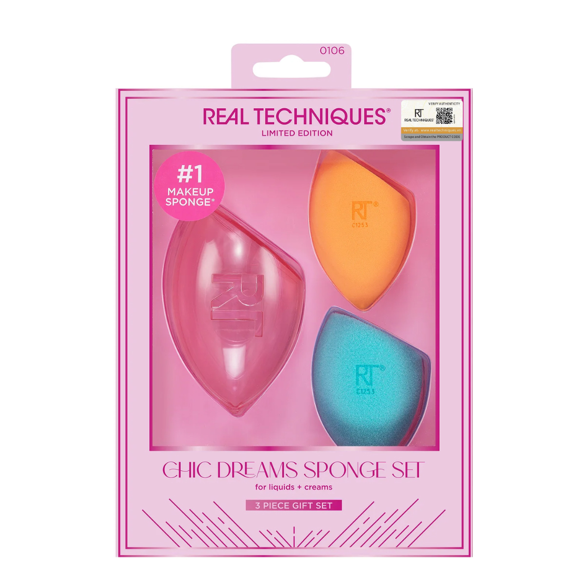 Bộ 2 Miếng Mút Trang Điểm RT Real Techniques Chic Dreams 0106