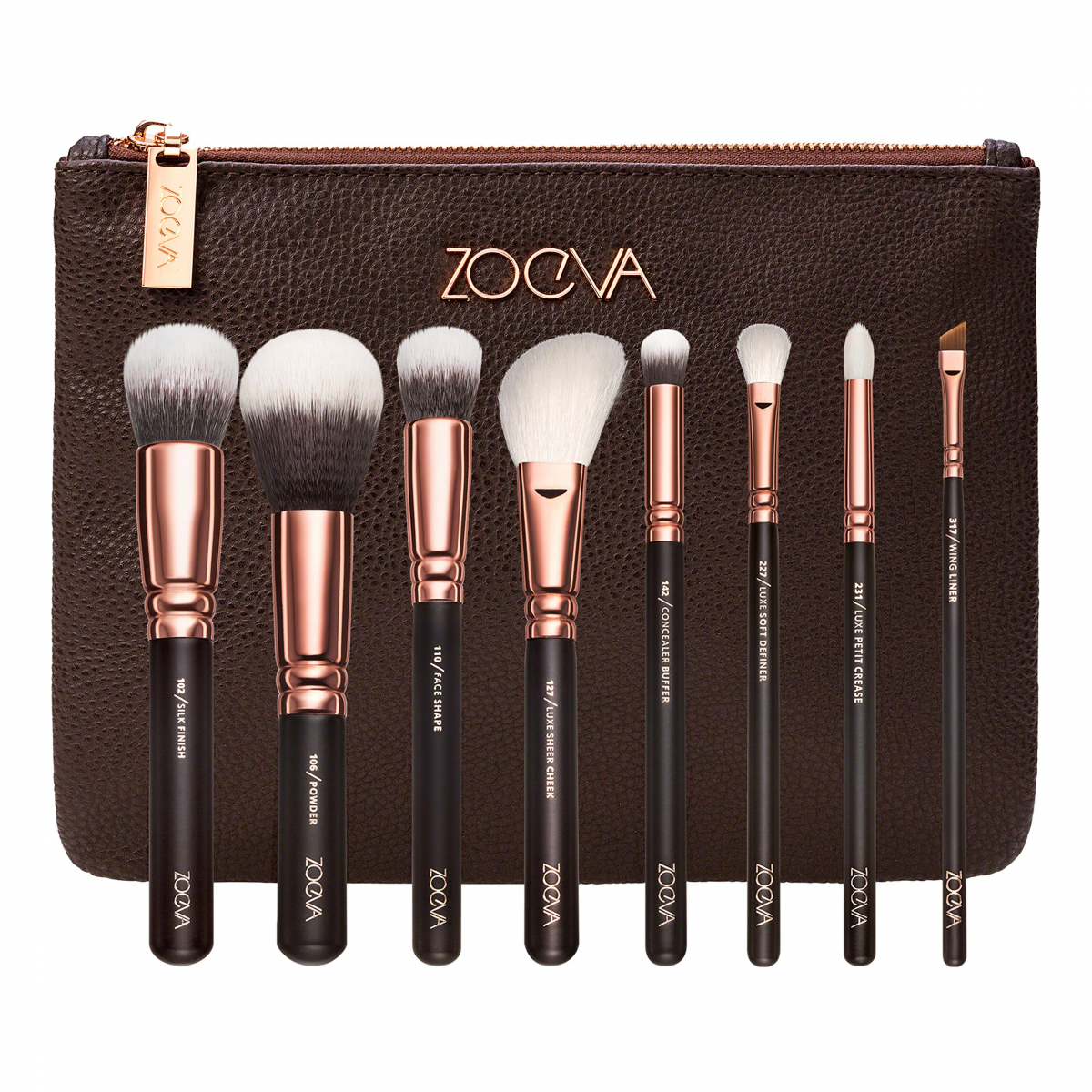 Bộ Cọ Trang Điểm Cá Nhân Cao Cấp 8 Cây ZOEVA Rose Golden Luxury 8 Vol.1 0157