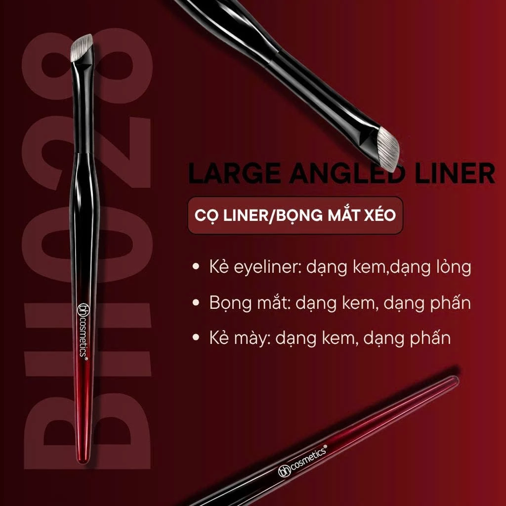 Cọ Trang Điểm Vẽ Bọng Mắt -Tém Mày-Kẻ Mắt Bh Cosmetics Large Angled Liner Brush BH028