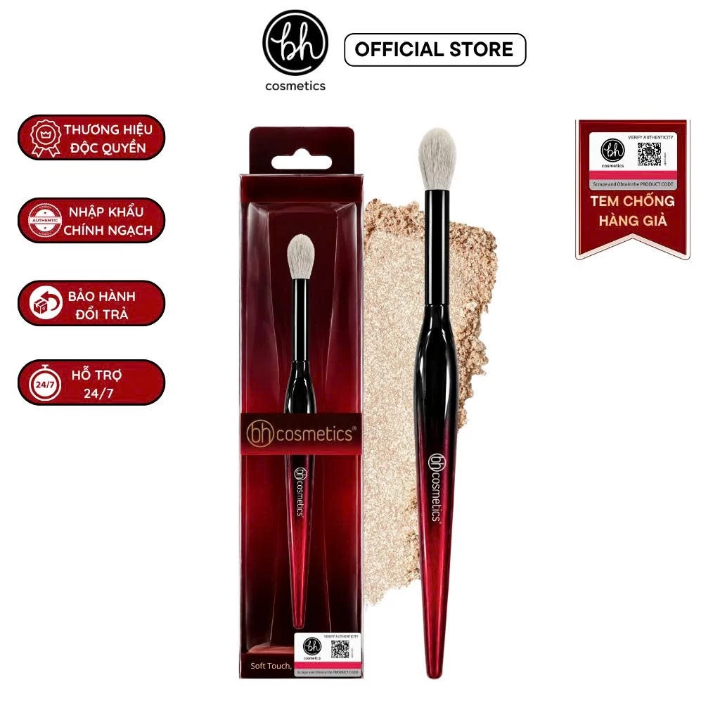 Cọ Blend Tán Bầu Mắt Hình Ngọn Lửa Tán Phấn Highlight BH Cosmetics TAPERED HIGHLIGHTER BH014